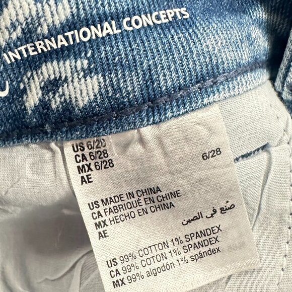 NEW! INC International Concepts Denim Shorts 6/28 Core Denim High Rise $59.50 - Picture 7 of 10